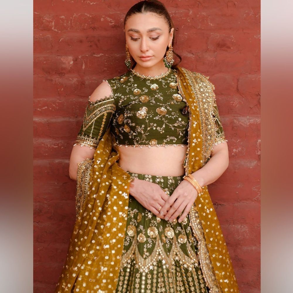 MOHSIN NAVEED RANJHA COUTURE PAKISTANI AUTHENTIC DESIGNER WEDDING FORMAL DRESS - Picture 9 of 14